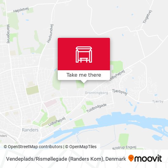 Vendeplads / Rismøllegade (Randers Kom) map