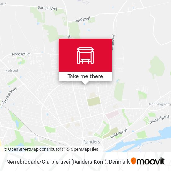 Nørrebrogade / Glarbjergvej (Randers Kom) map