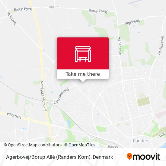 Agerbovej / Borup Allé (Randers Kom) map