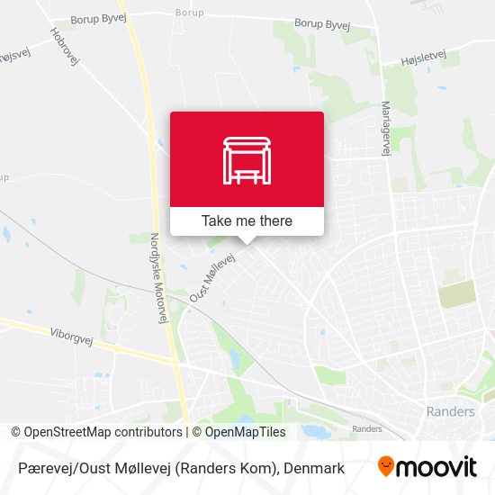 Pærevej / Oust Møllevej (Randers Kom) map