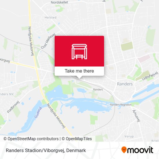 Randers Stadion/Viborgvej map
