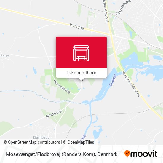 Mosevænget / Fladbrovej (Randers Kom) map
