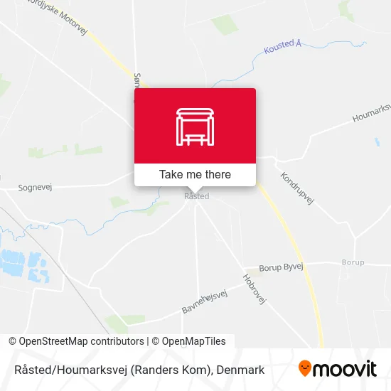 Råsted / Houmarksvej (Randers Kom) map