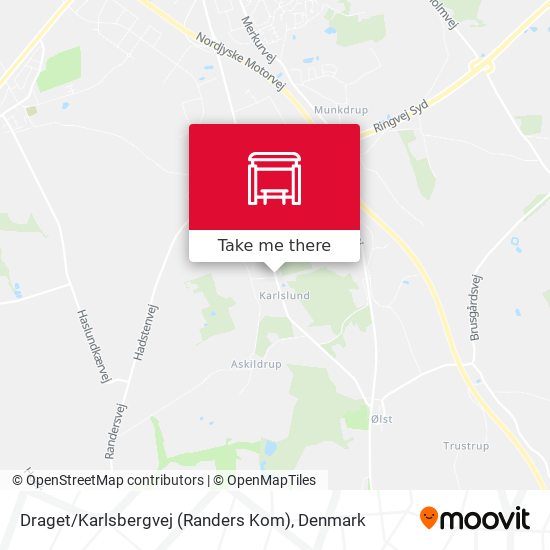 Draget / Karlsbergvej (Randers Kom) map
