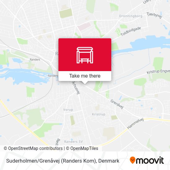Suderholmen / Grenåvej (Randers Kom) map