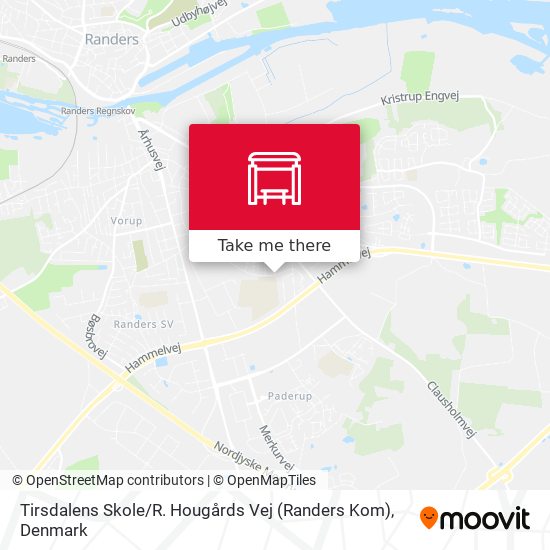 Tirsdalens Skole / R. Hougårds Vej (Randers Kom) map