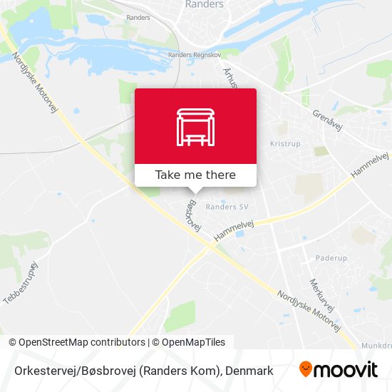 Orkestervej / Bøsbrovej (Randers Kom) map