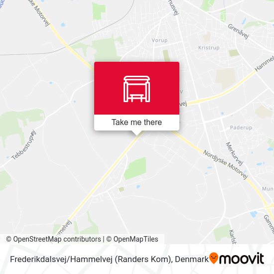 Frederikdalsvej / Hammelvej (Randers Kom) map