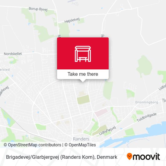 Brigadevej / Glarbjergvej (Randers Kom) map