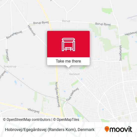 Hobrovej / Egegårdsvej (Randers Kom) map