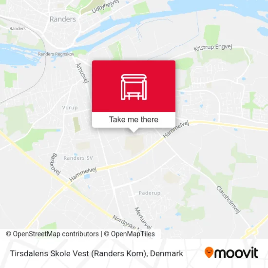 Tirsdalens Skole Vest (Randers Kom) map