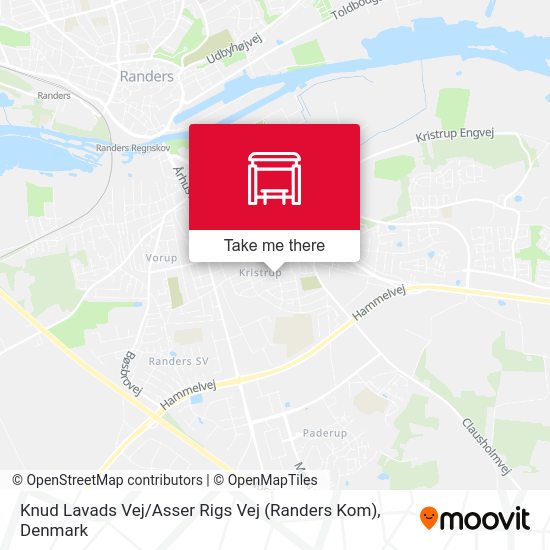 Knud Lavads Vej / Asser Rigs Vej (Randers Kom) map