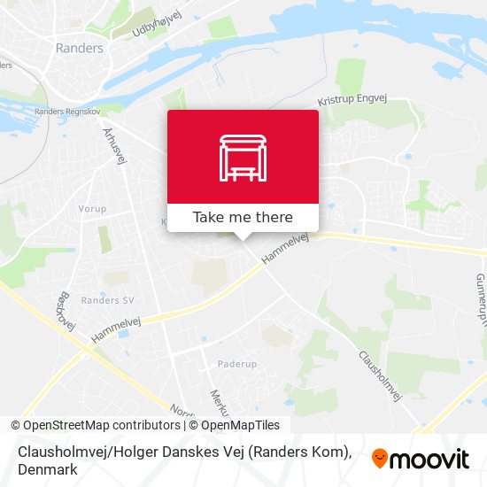 Clausholmvej / Holger Danskes Vej (Randers Kom) map