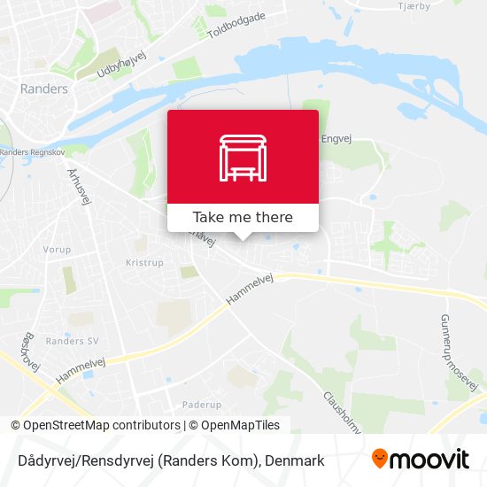 Dådyrvej / Rensdyrvej (Randers Kom) map