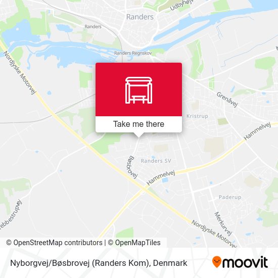 Nyborgvej / Bøsbrovej (Randers Kom) map