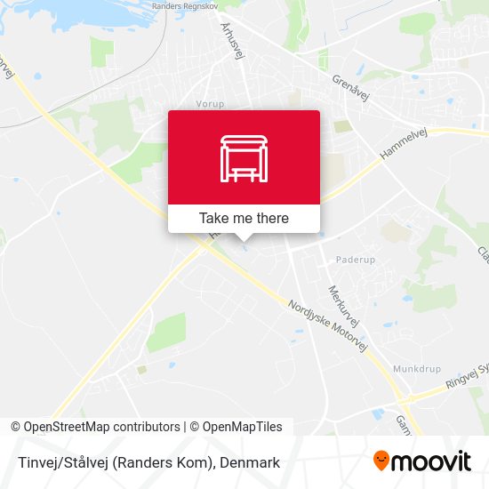 Tinvej/Stålvej (Randers Kom) map