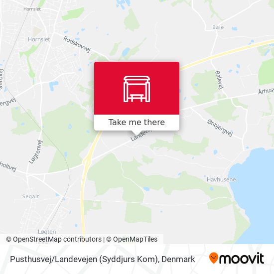 Pusthusvej / Landevejen (Syddjurs Kom) map
