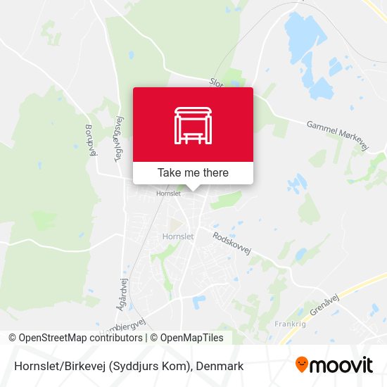 Hornslet / Birkevej (Syddjurs Kom) map