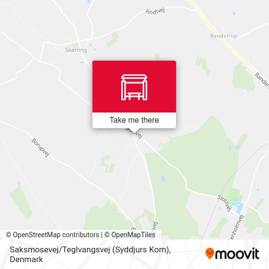 Saksmosevej / Teglvangsvej (Syddjurs Kom) map