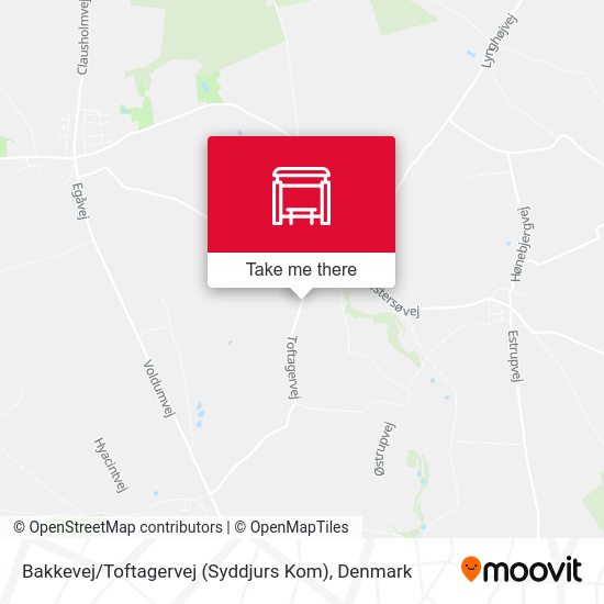 Bakkevej / Toftagervej (Syddjurs Kom) map