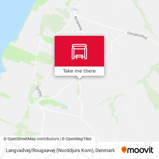 Langvadvej / Rougsøvej (Norddjurs Kom) map