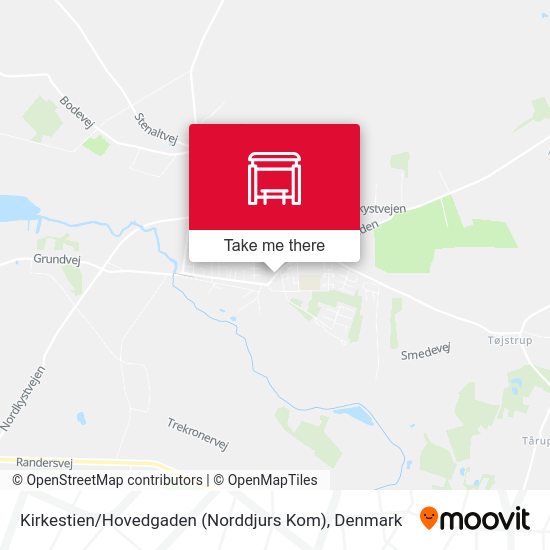 Kirkestien / Hovedgaden (Norddjurs Kom) map