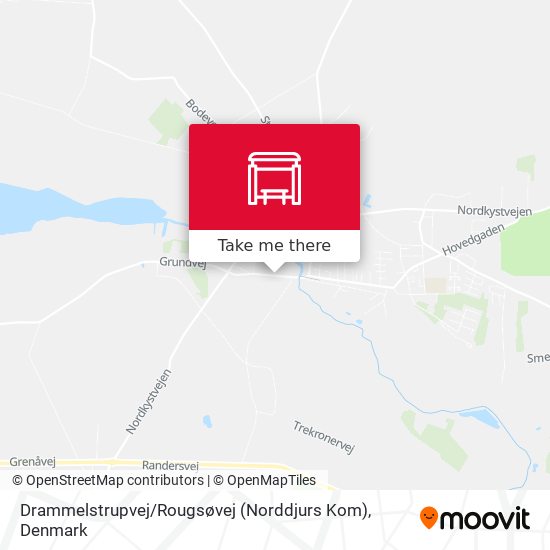 Drammelstrupvej / Rougsøvej (Norddjurs Kom) map