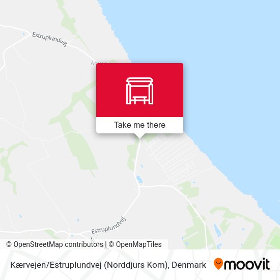Kærvejen / Estruplundvej (Norddjurs Kom) map