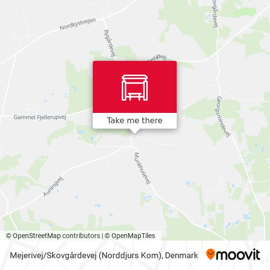 Mejerivej / Skovgårdevej (Norddjurs Kom) map