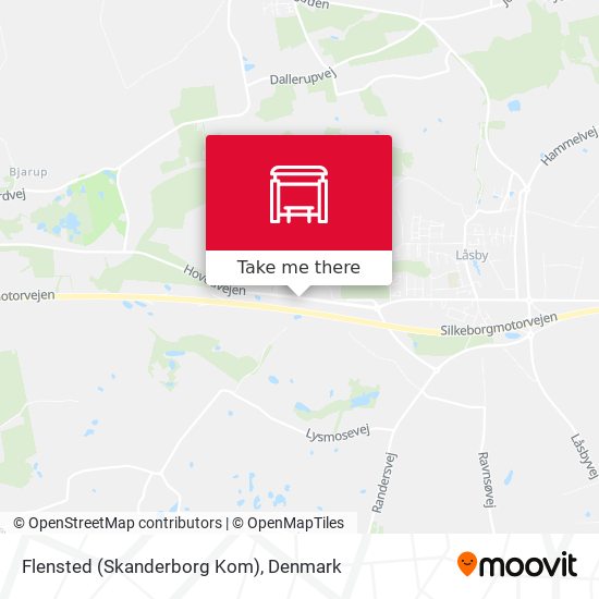 Flensted (Skanderborg Kom) map