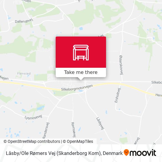 Låsby / Ole Rømers Vej (Skanderborg Kom) map