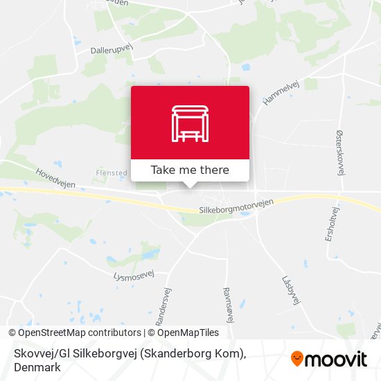 Skovvej / Gl Silkeborgvej (Skanderborg Kom) map