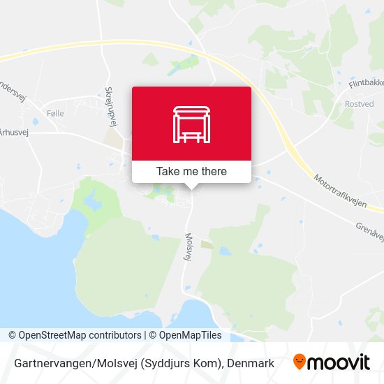 Gartnervangen / Molsvej (Syddjurs Kom) map