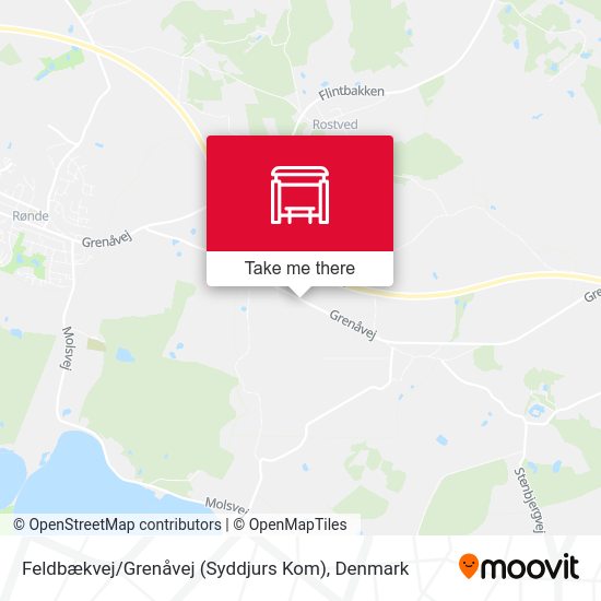 Feldbækvej / Grenåvej (Syddjurs Kom) map
