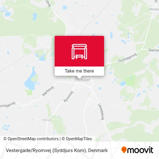 Vestergade / Ryomvej (Syddjurs Kom) map
