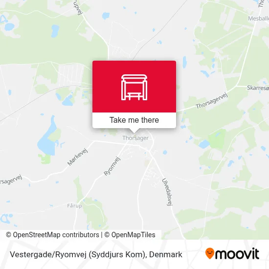 Vestergade / Ryomvej (Syddjurs Kom) map
