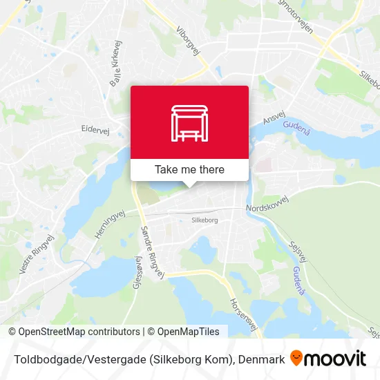 Toldbodgade / Vestergade (Silkeborg Kom) map