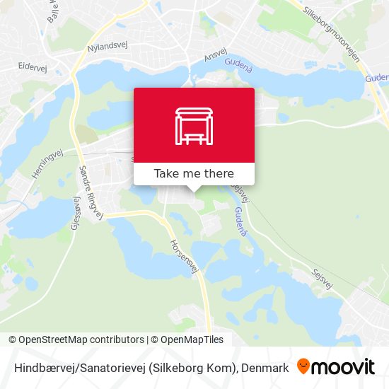 Hindbærvej / Sanatorievej (Silkeborg Kom) map