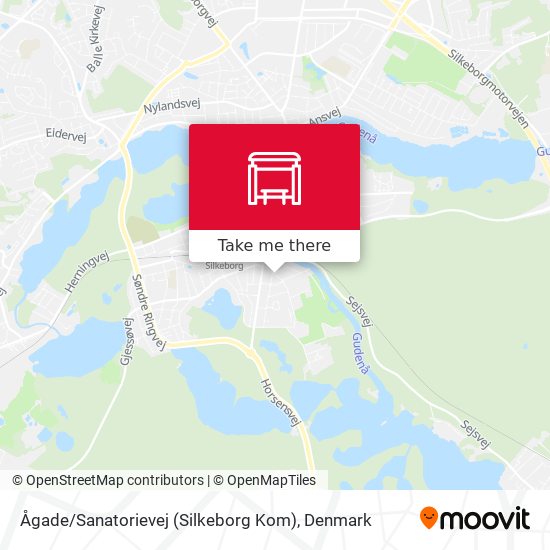 Ågade / Sanatorievej (Silkeborg Kom) map