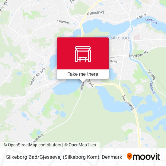 Silkeborg Bad / Gjessøvej (Silkeborg Kom) map