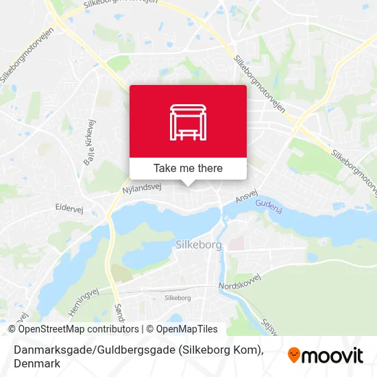Danmarksgade / Guldbergsgade (Silkeborg Kom) map