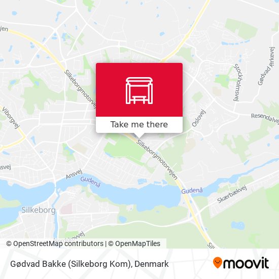 Gødvad Bakke (Silkeborg Kom) map