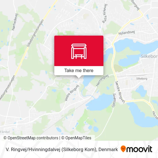 V. Ringvej / Hvinningdalvej (Silkeborg Kom) map