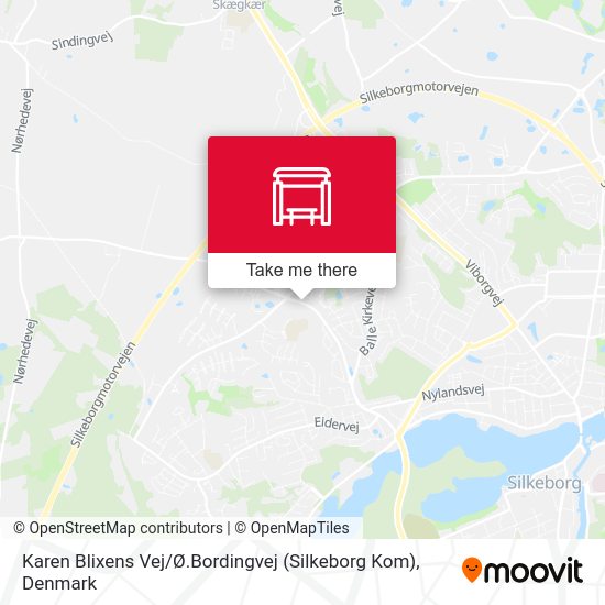 Karen Blixens Vej / Ø.Bordingvej (Silkeborg Kom) map