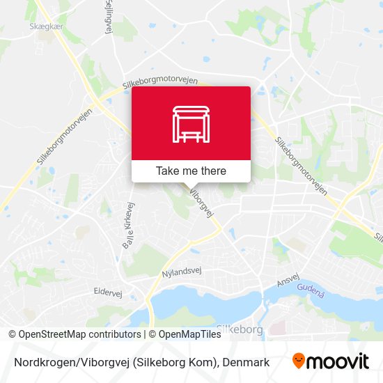 Nordkrogen / Viborgvej (Silkeborg Kom) map