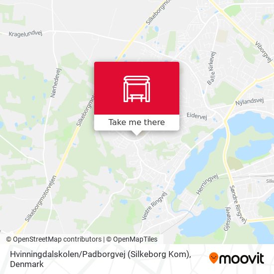 Hvinningdalskolen / Padborgvej (Silkeborg Kom) map