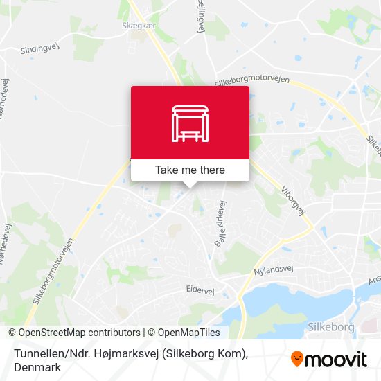 Tunnellen / Ndr. Højmarksvej (Silkeborg Kom) map