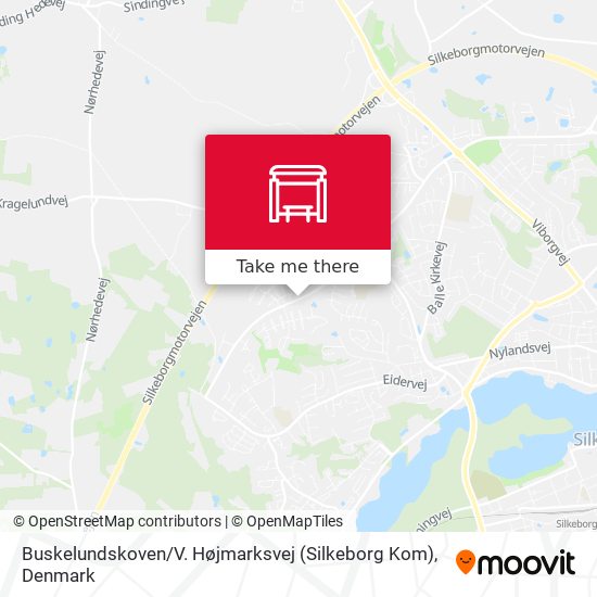 Buskelundskoven / V. Højmarksvej (Silkeborg Kom) map