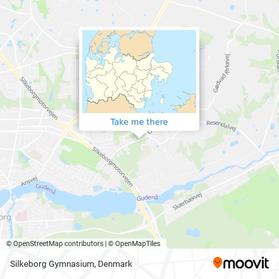 Silkeborg Gymnasium map