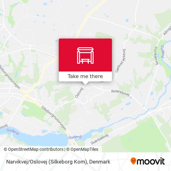 Narvikvej / Oslovej (Silkeborg Kom) map